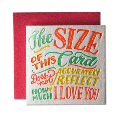 Tiny I Love You Card