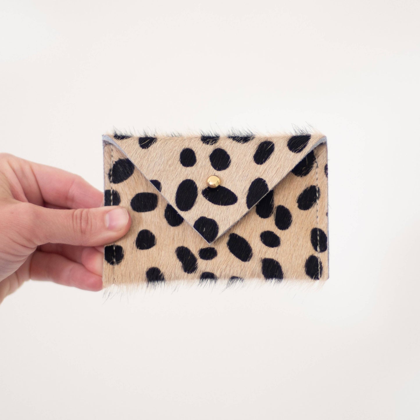 Card Wallet Cowhide Animal Prints