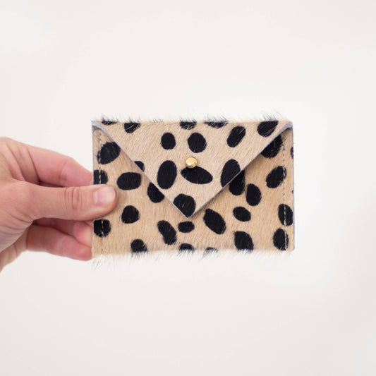 Card Wallet Cowhide Animal Prints