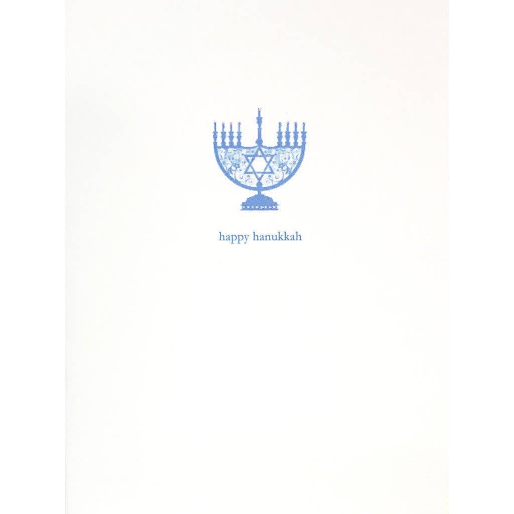 Menorah Hanukkah Card