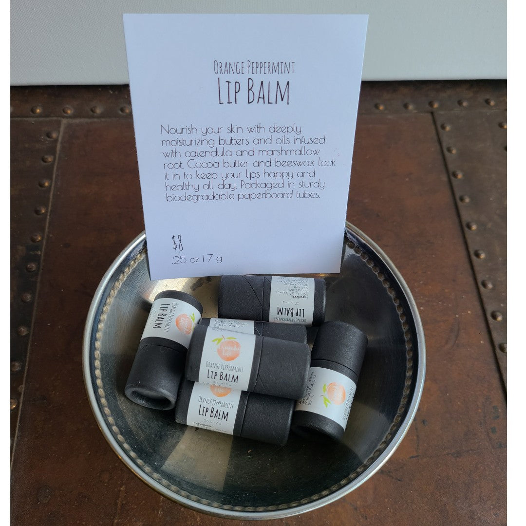 Orange Peppermint Lip Balm by Cunchy Life Skin Care