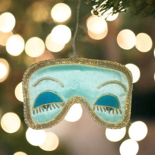 holly golightly sleep mask ornament