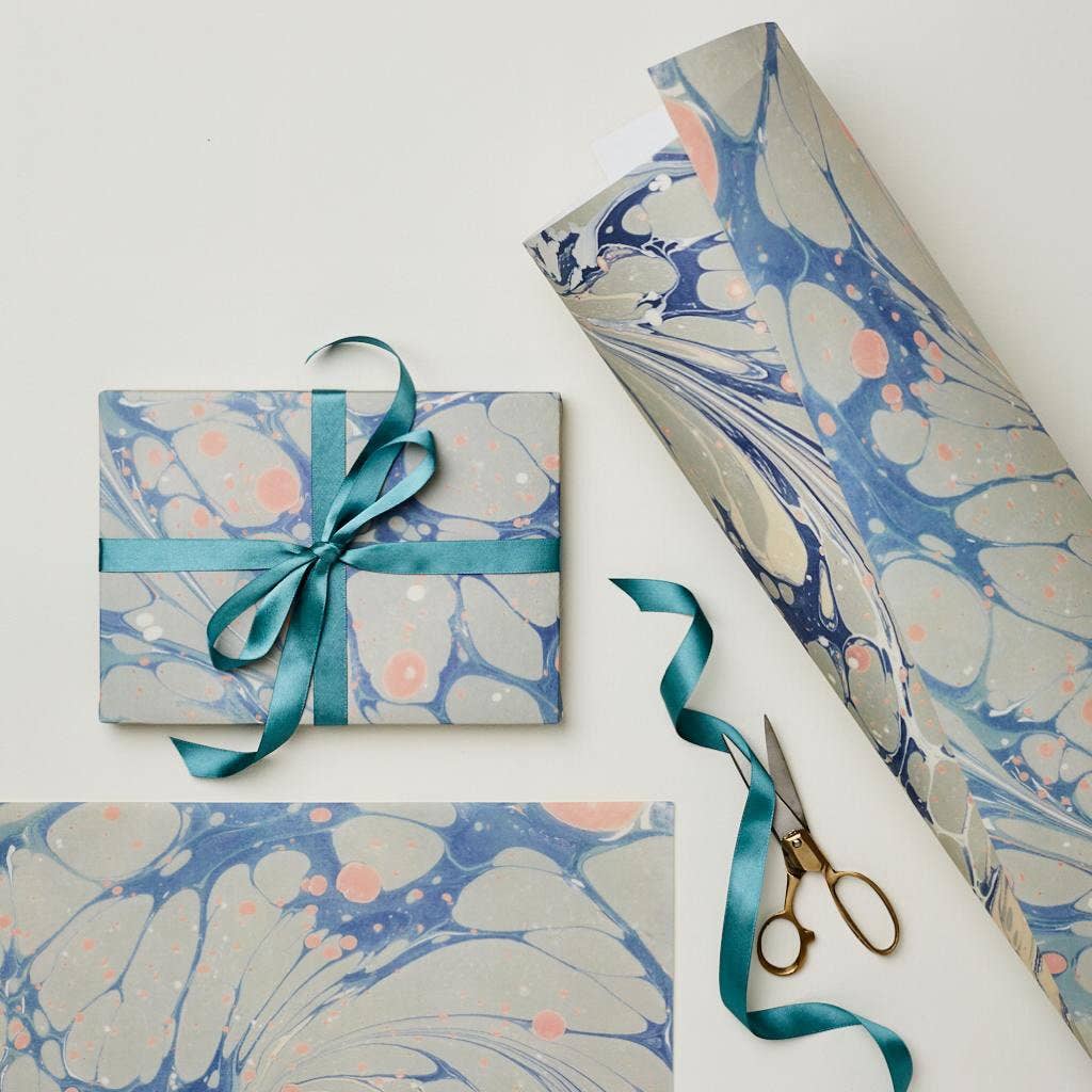 Blue Marble Patterned Paper