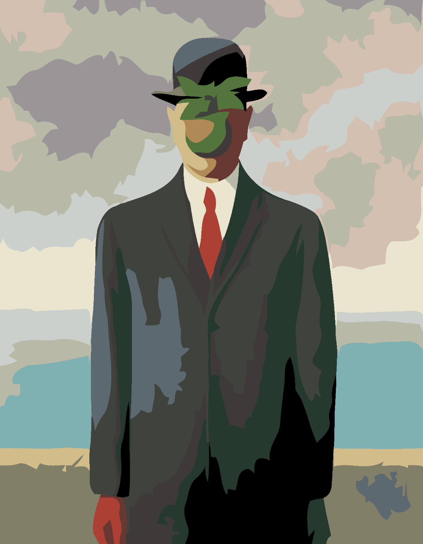 Artwille DIY Paint by Numbers - The Son of Man, level 1