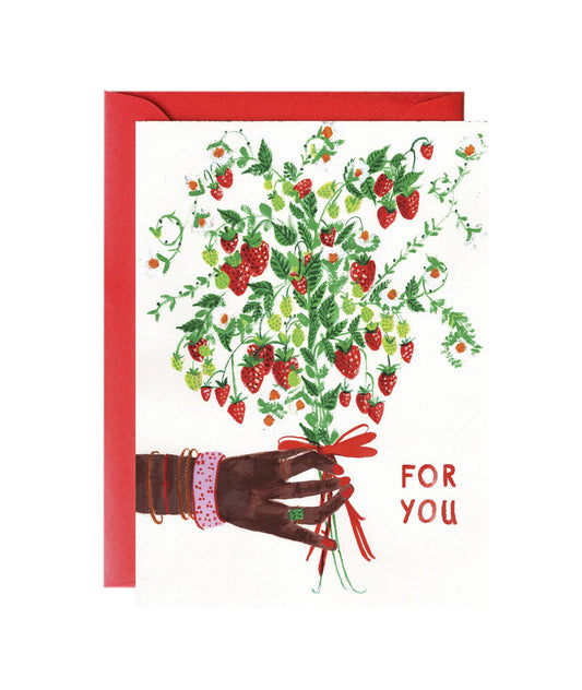 Strawberries for You - Greeting Card