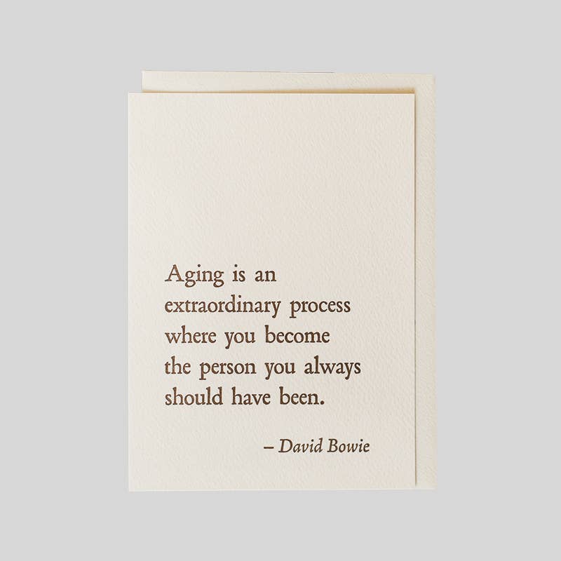 David Bowie - Aging
