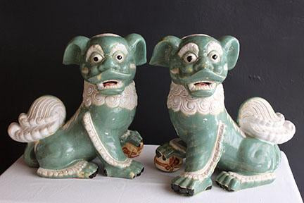 19th C. Foo Dogs