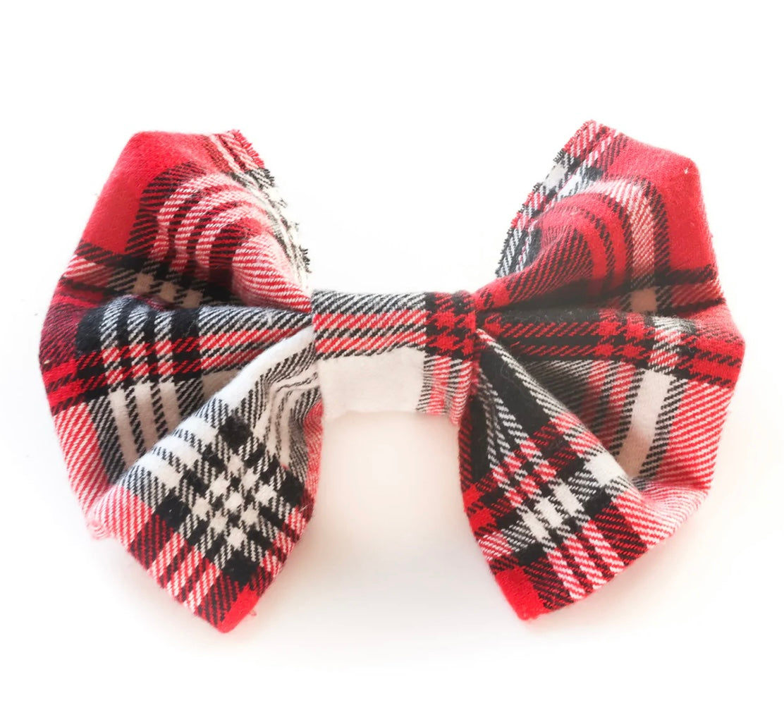 Plaid Bow & Bow tie