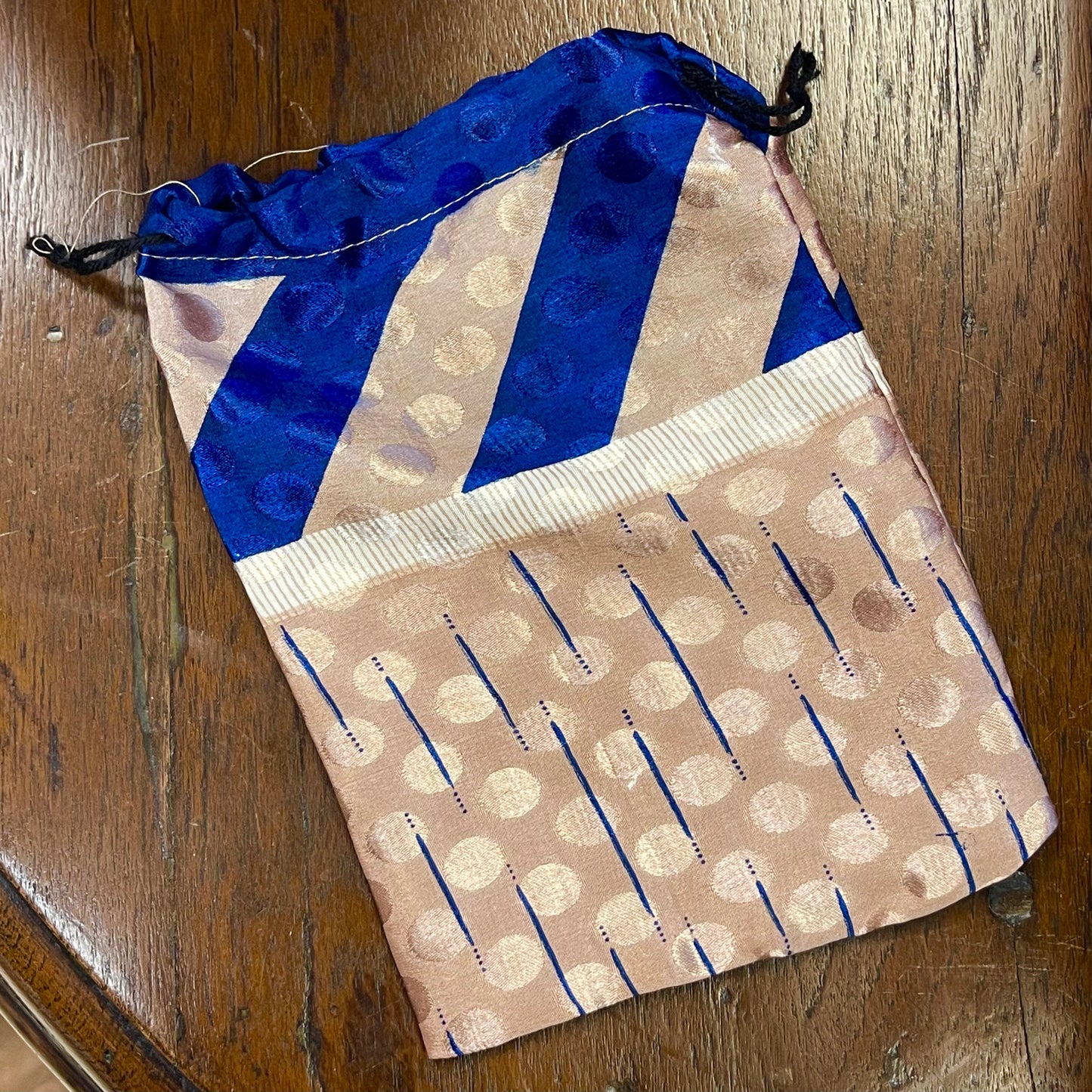 Upcycled Silk Drawstring Gift Supply Bags