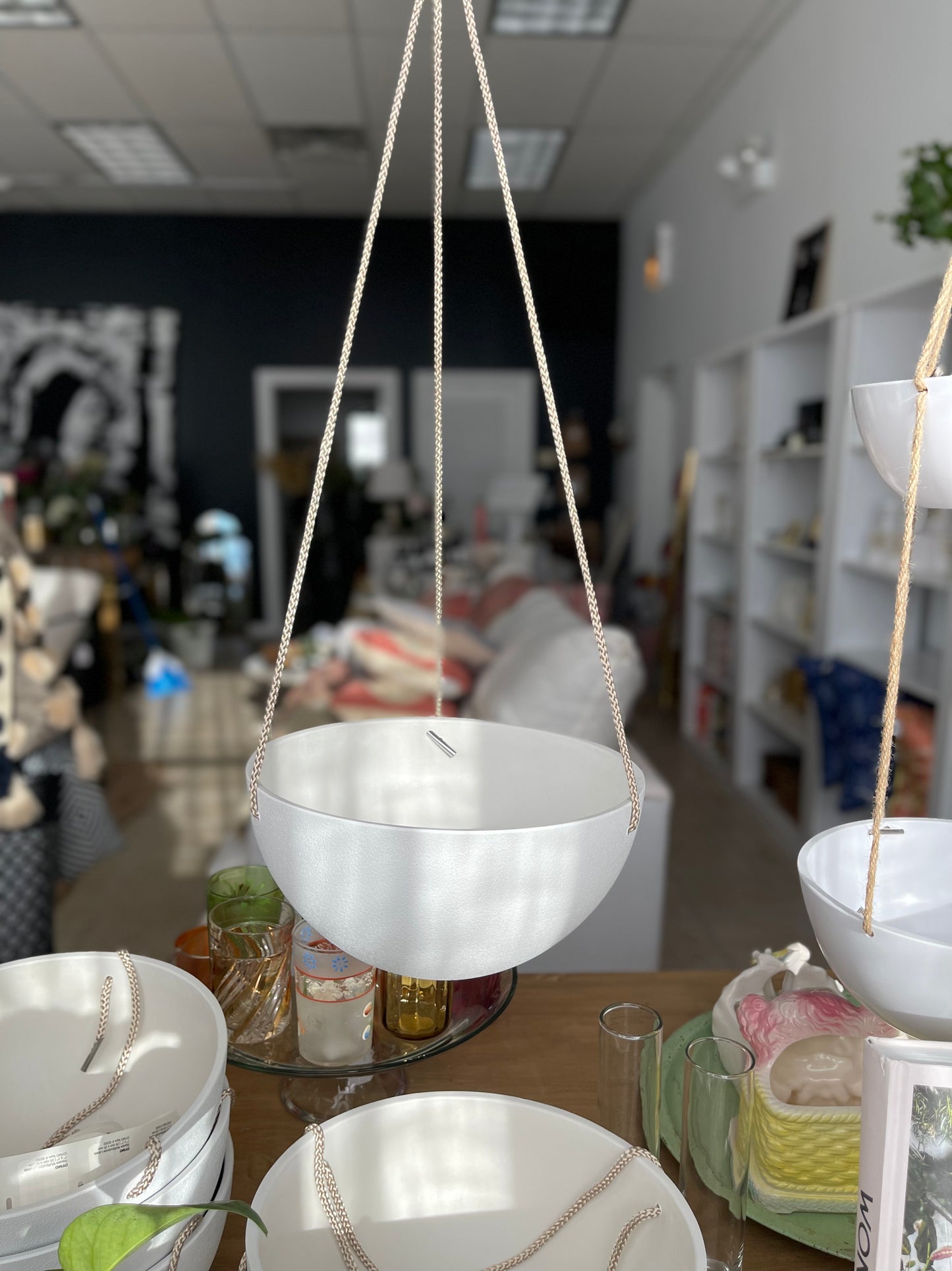 Hestia Faux Stone Hanging Planter