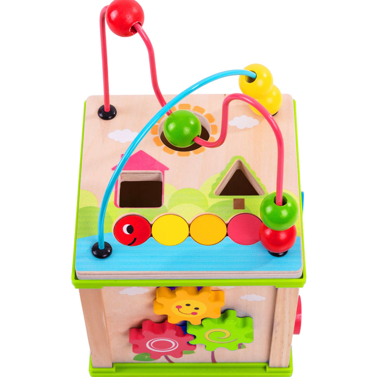 MULTI ACTIVITY WOODEN CUBE