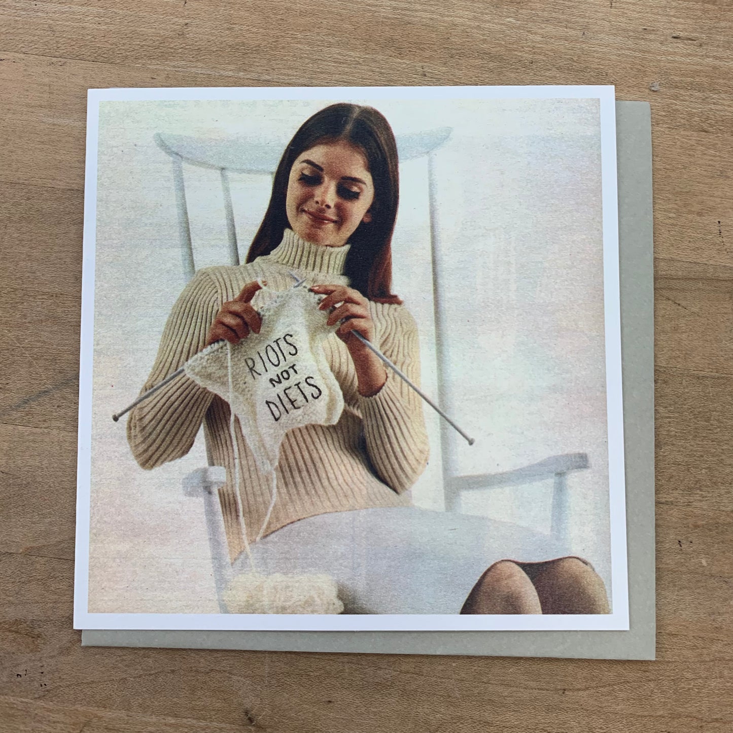 Riots not Diets Greeting Card