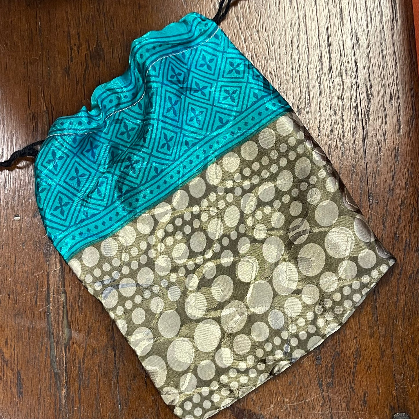 Upcycled Silk Drawstring Gift Supply Bags