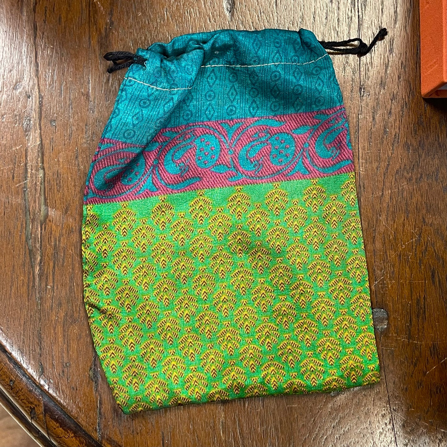 Upcycled Silk Drawstring Gift Supply Bags