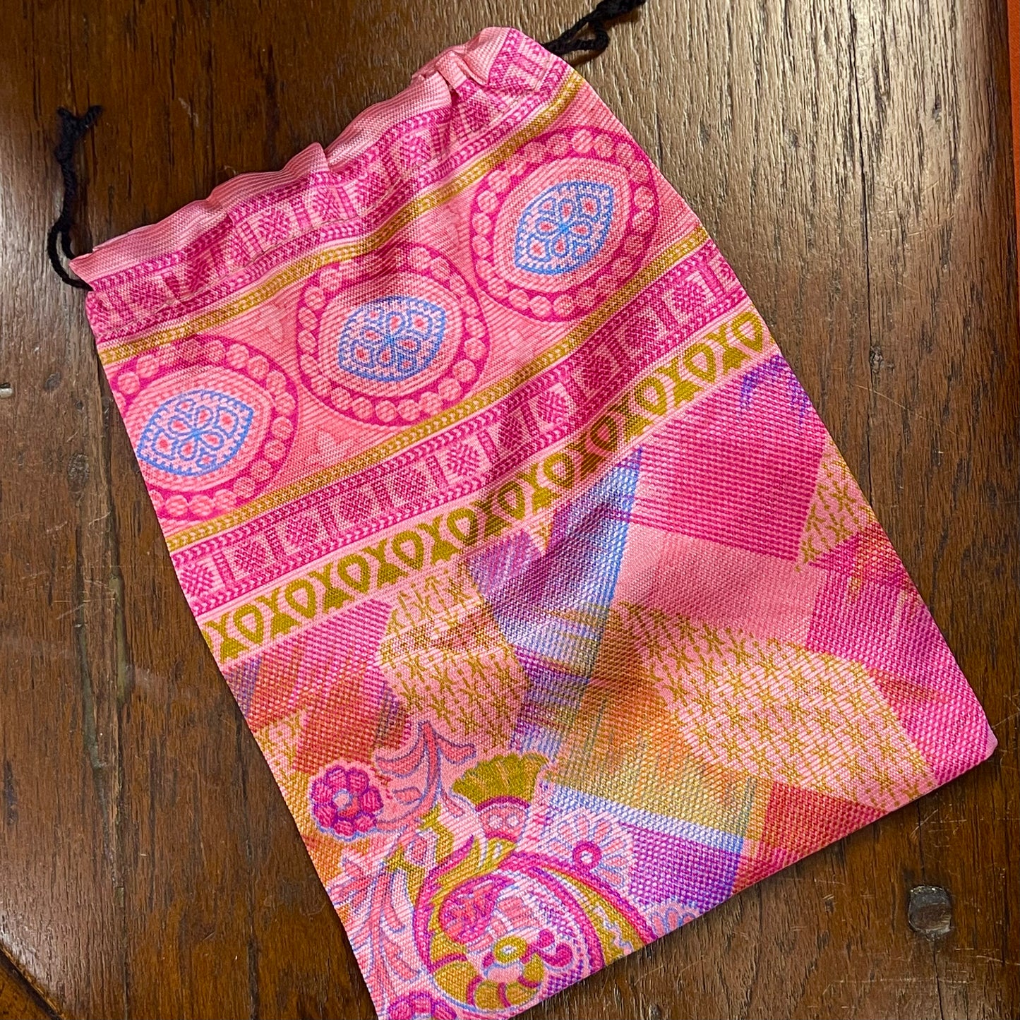 Upcycled Silk Drawstring Gift Supply Bags