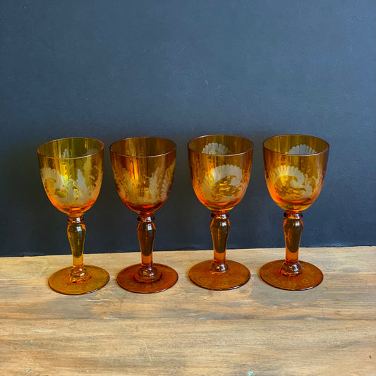 Amber Sherry Glass Set