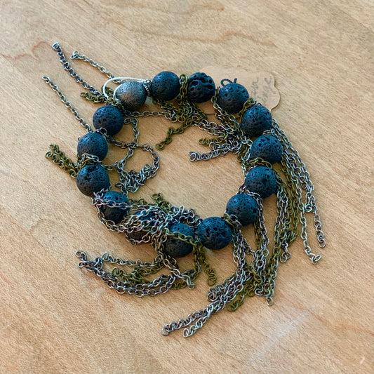 Lava & Chain Bracelet