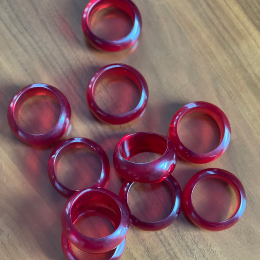 French Resin Napkin Rings