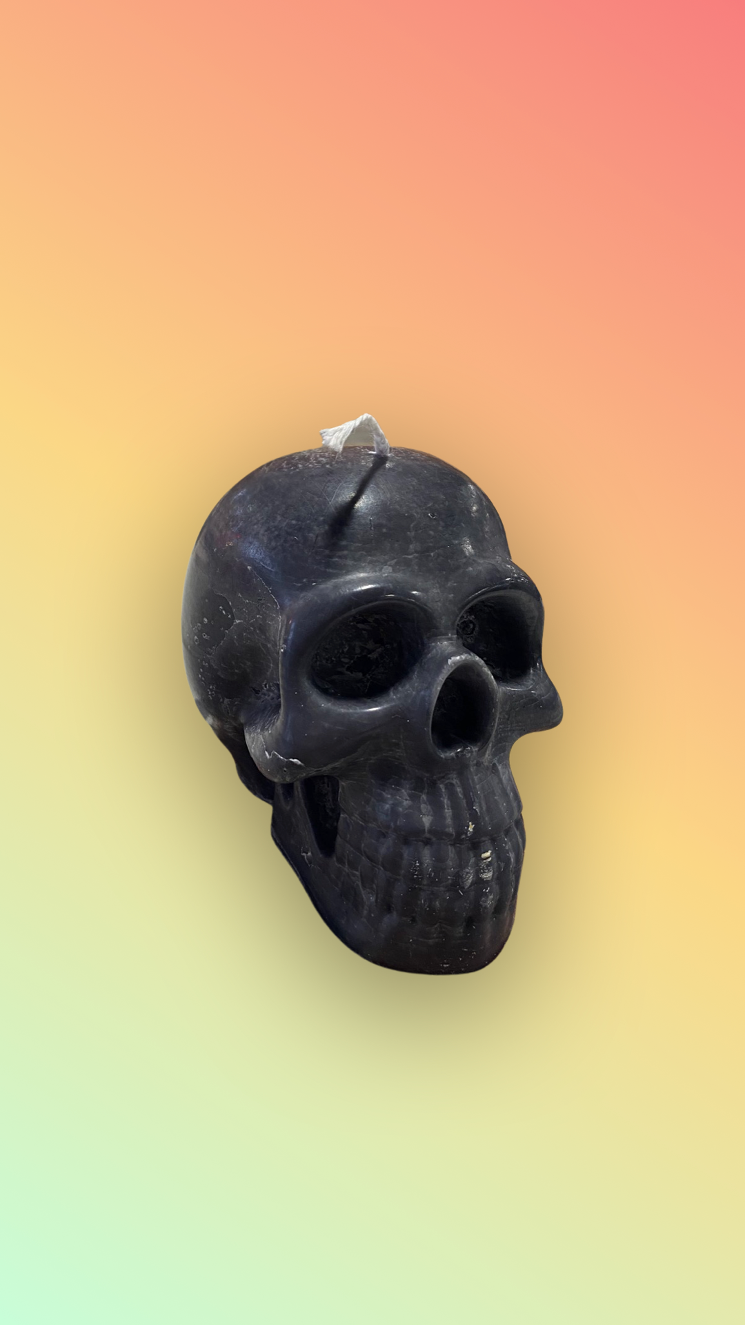 Skull Candle: Brown / Cinna-Lit Cinnamon + Honey + Clove