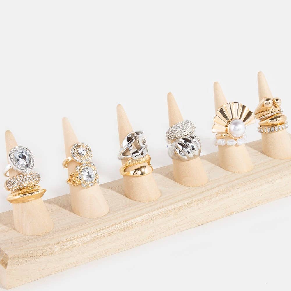 Wooden Ring Mount Display: WOOD