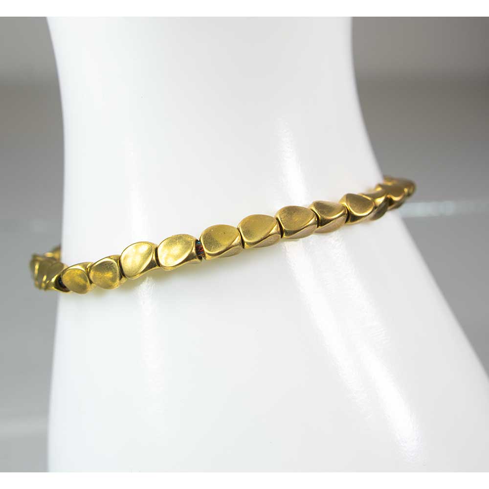 Brass & Copper Beads Tibetan Bracelet - Healing Luck