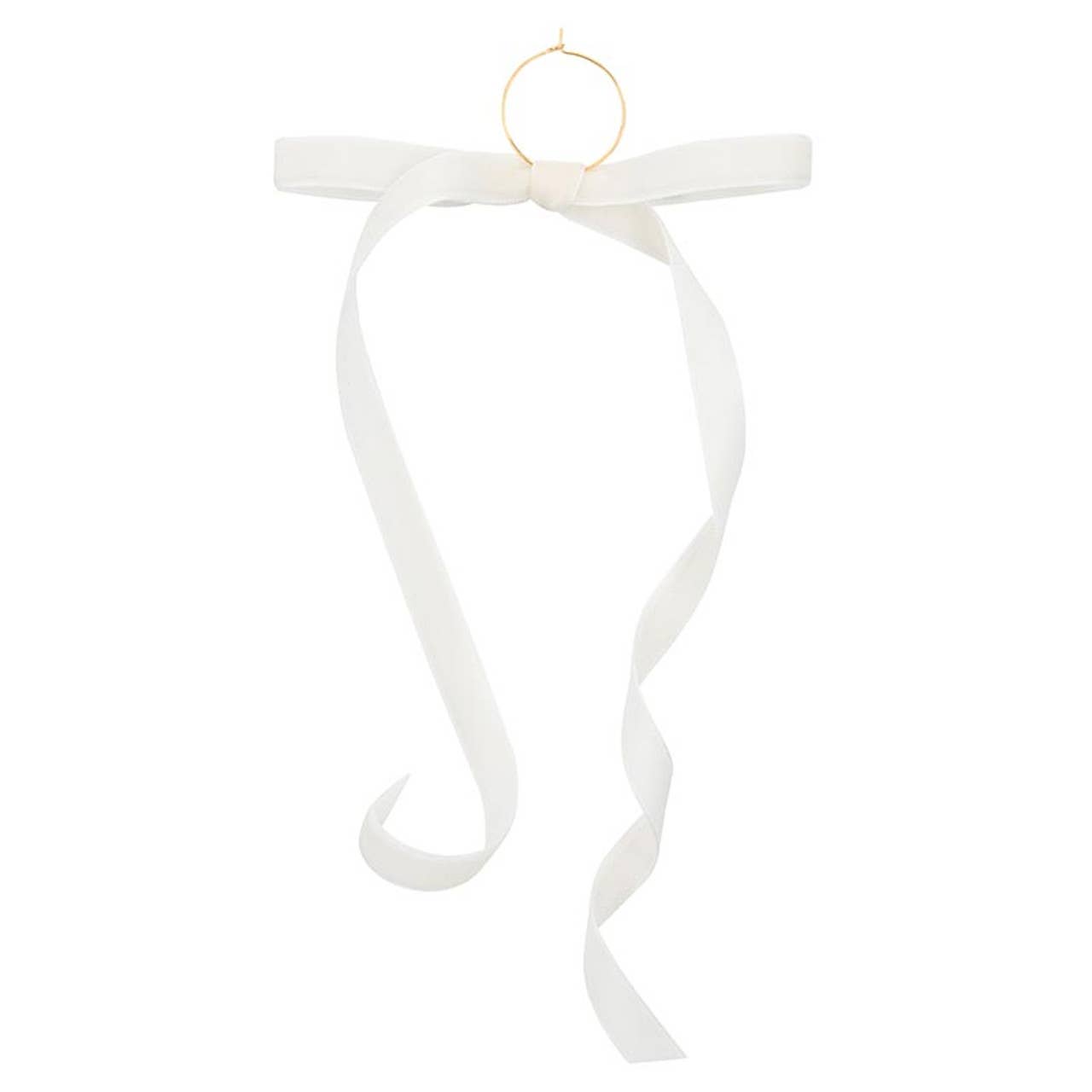 Velvet Bow Wine Charms - Green - Set of 6: Material