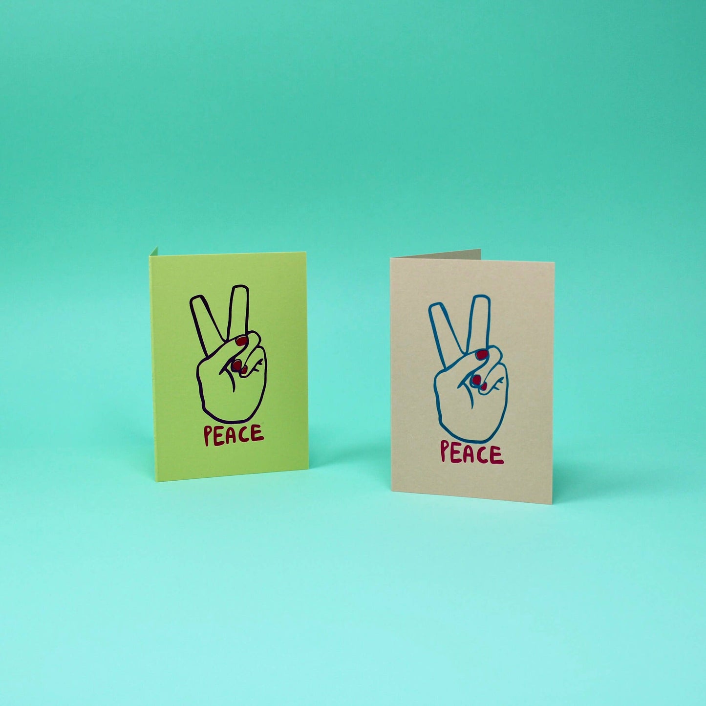 Peace Foil Embossed Mini Card