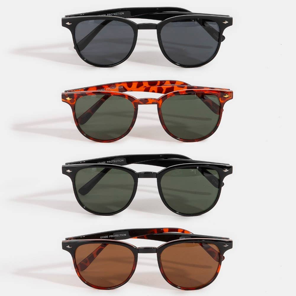 Tortoise Frame Assorted Sunglasses: MULTI