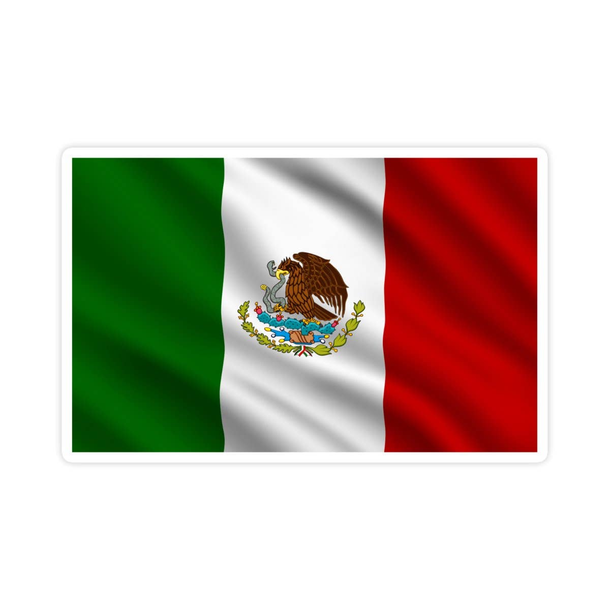 Mexican Flag Pride Sticker,  Mexico Waterproof Vinyl Sticker
