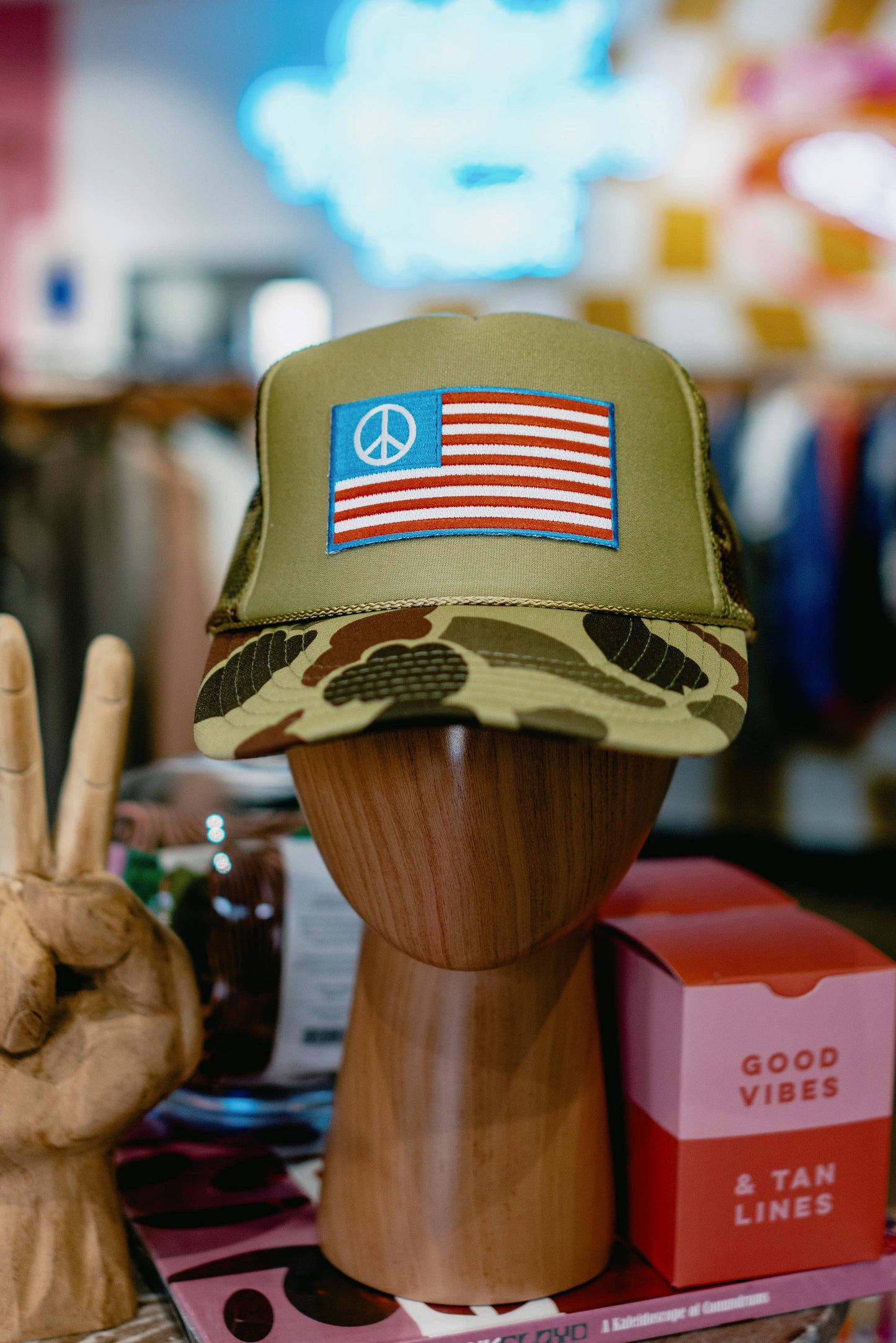 Peace Flag Captain Hat