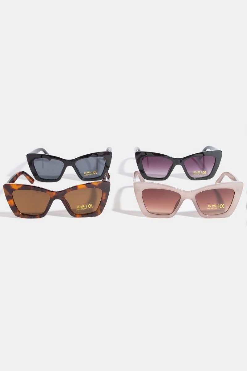 Thick Frame Cat Eye Sunglasses Set: ASSORTED