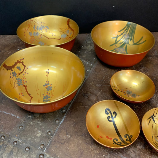 Vintage Lacquer Bowls