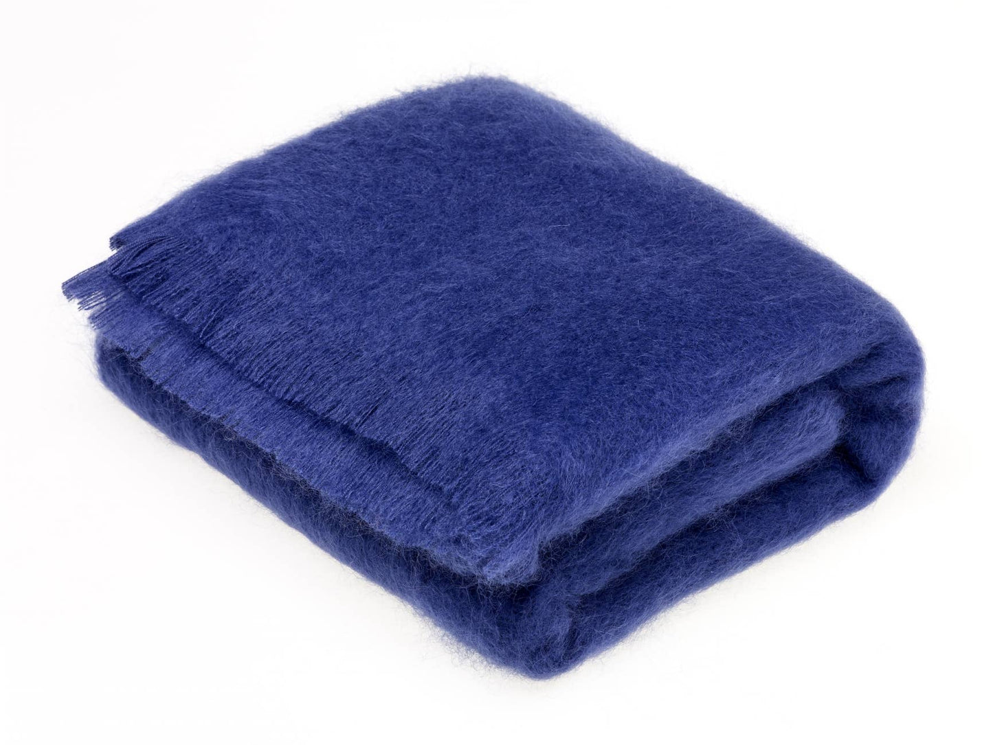 Luxury Mohair Throw Collection - Made in England: Berry Red