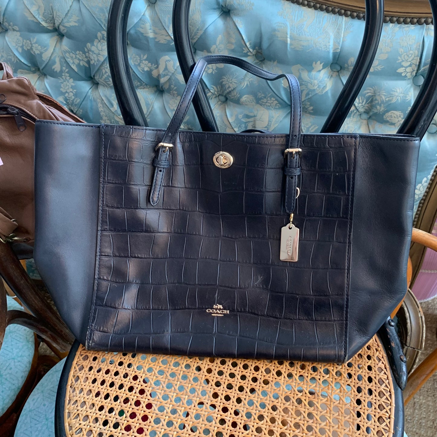 Coach Turnlock Tote Bag
