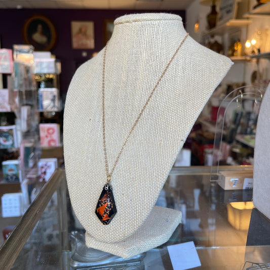 Resin Flaked Necklace