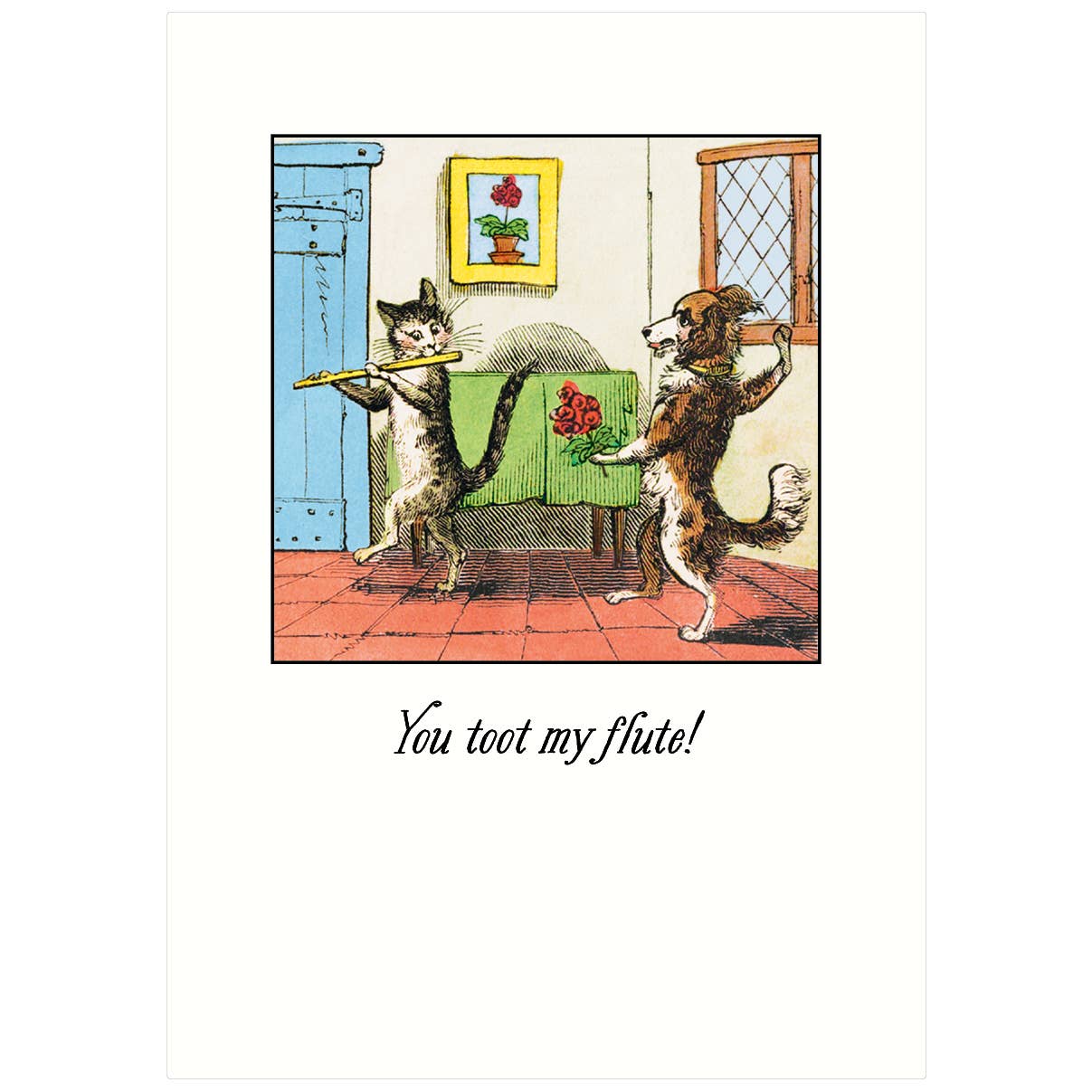 Toot My Flute | Love Greeting Card: A2