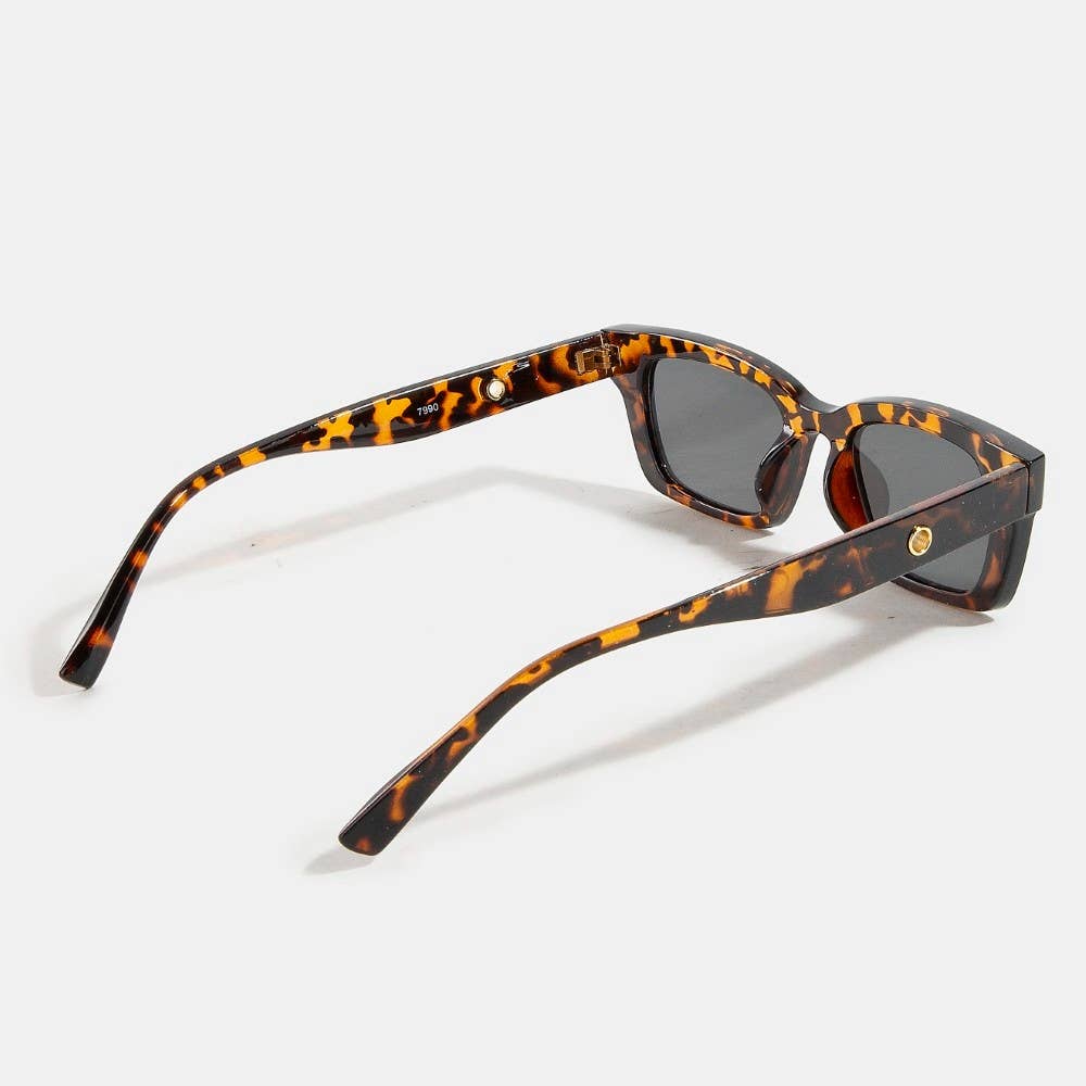 Tortoise Rectangle Sunglasses Set: ASSORTED