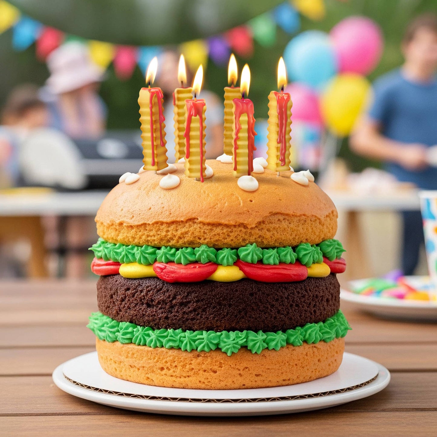 HOT AND CRISPY French Fry Candles, Melts Red Wax - Set of 6