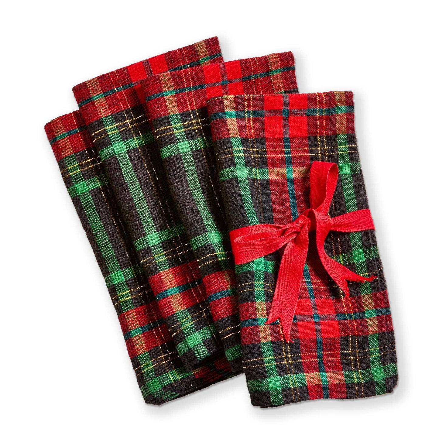 Christmas Christmas Plaid Napkin Set Of 4