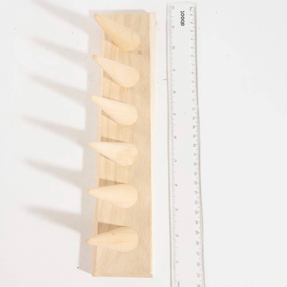 Wooden Ring Mount Display: WOOD