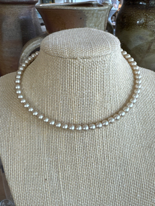 Vintage Faux Pearl Choker
