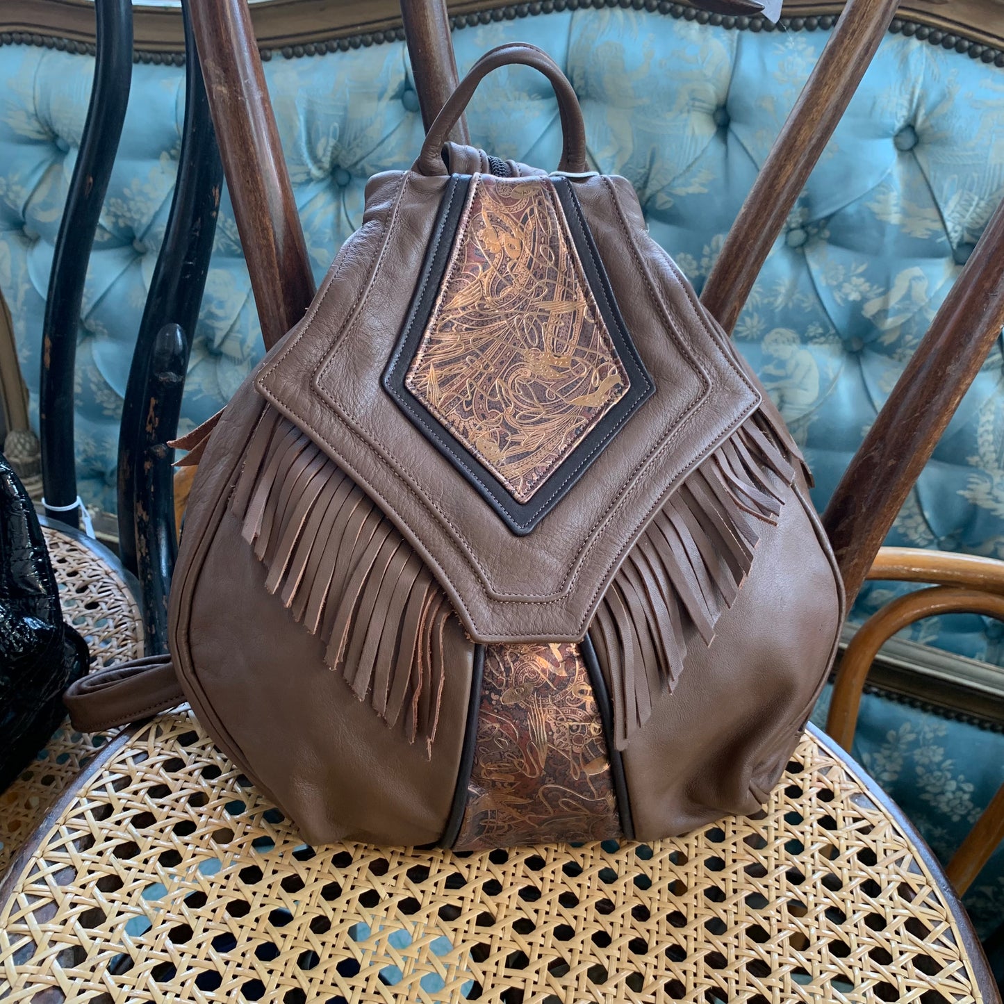 Eugene Leather Fringe Bag