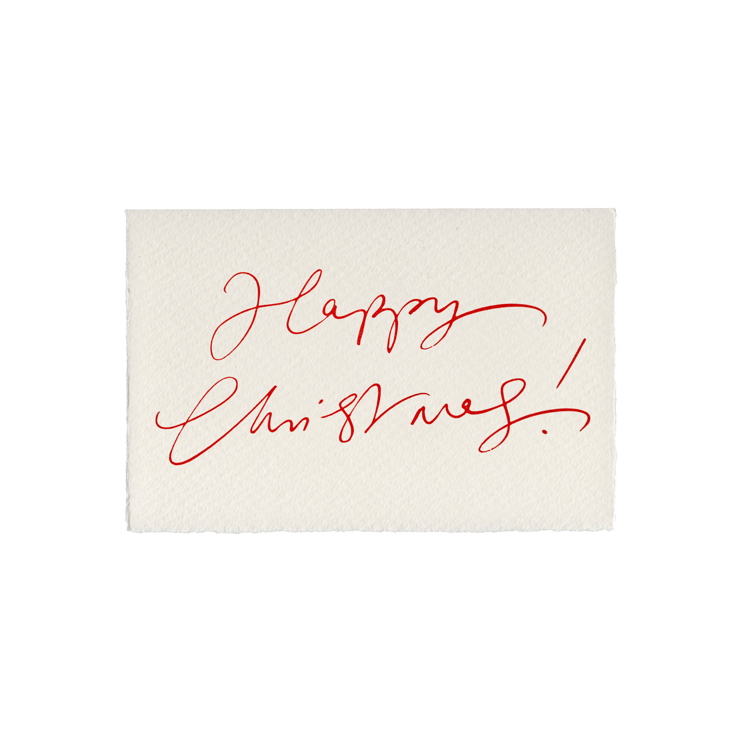 Happy Christmas (Scribble) Card in Red or Gold: Red