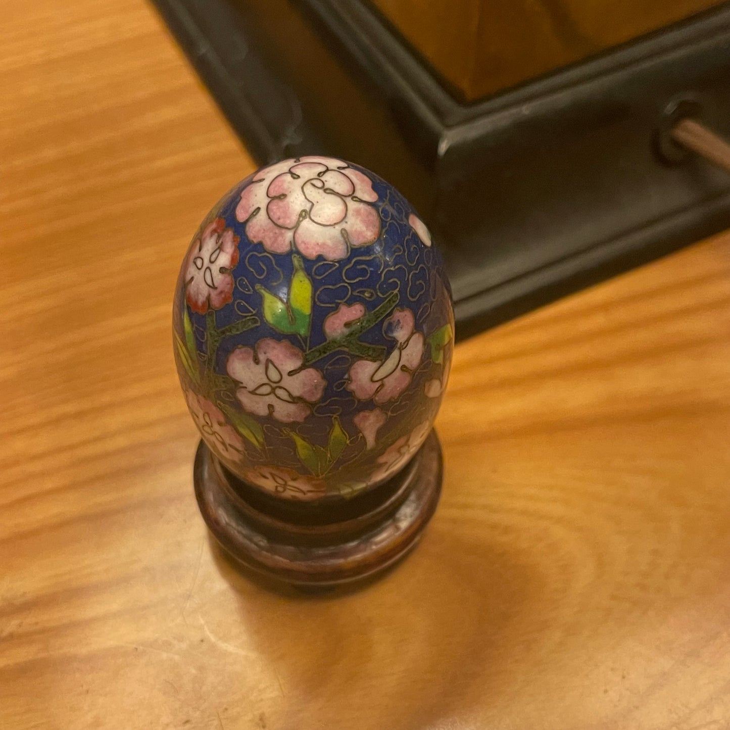 Cloisonne Egg with Stand