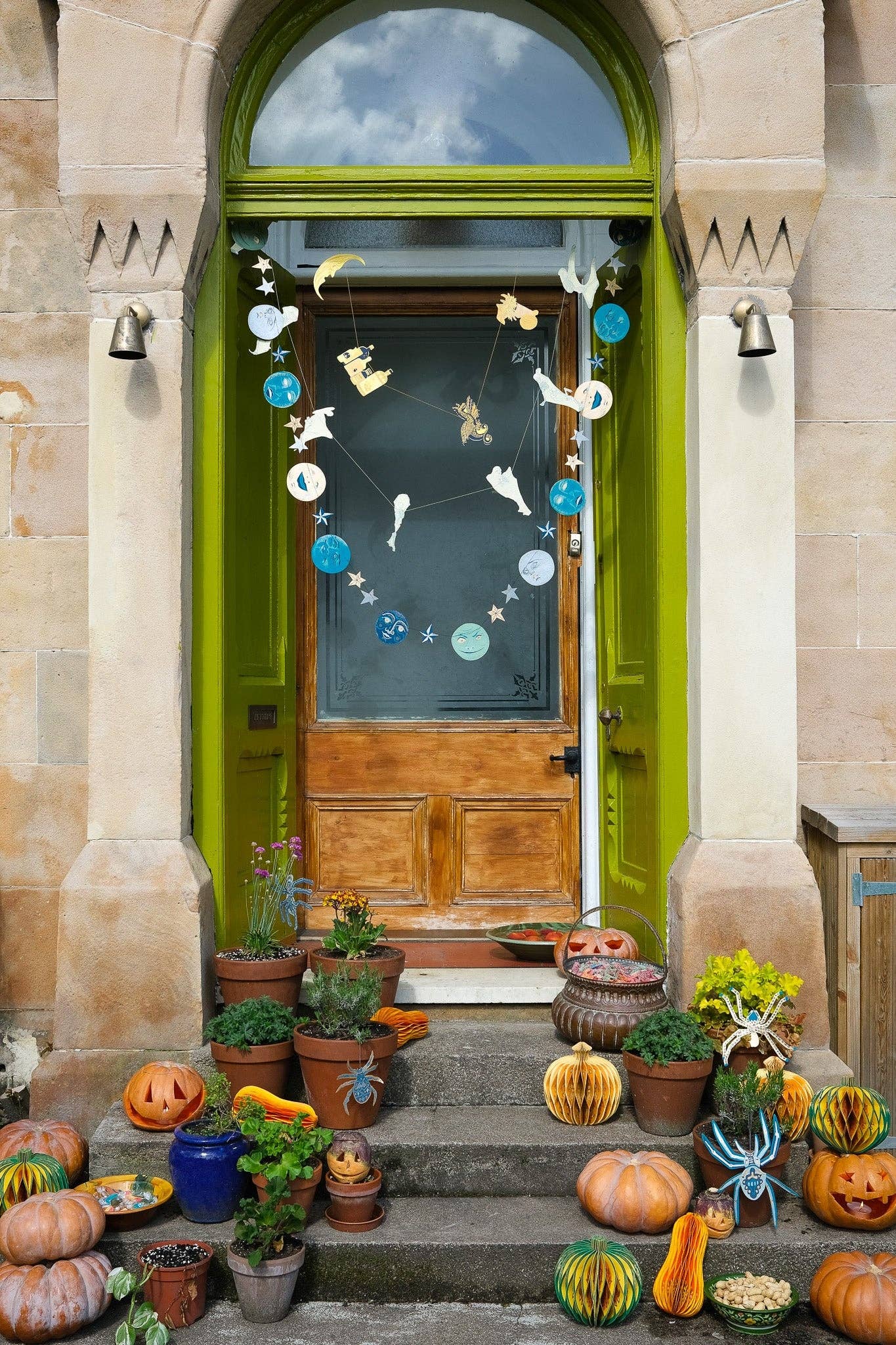 MAN ON THE MOON SEWN GARLAND