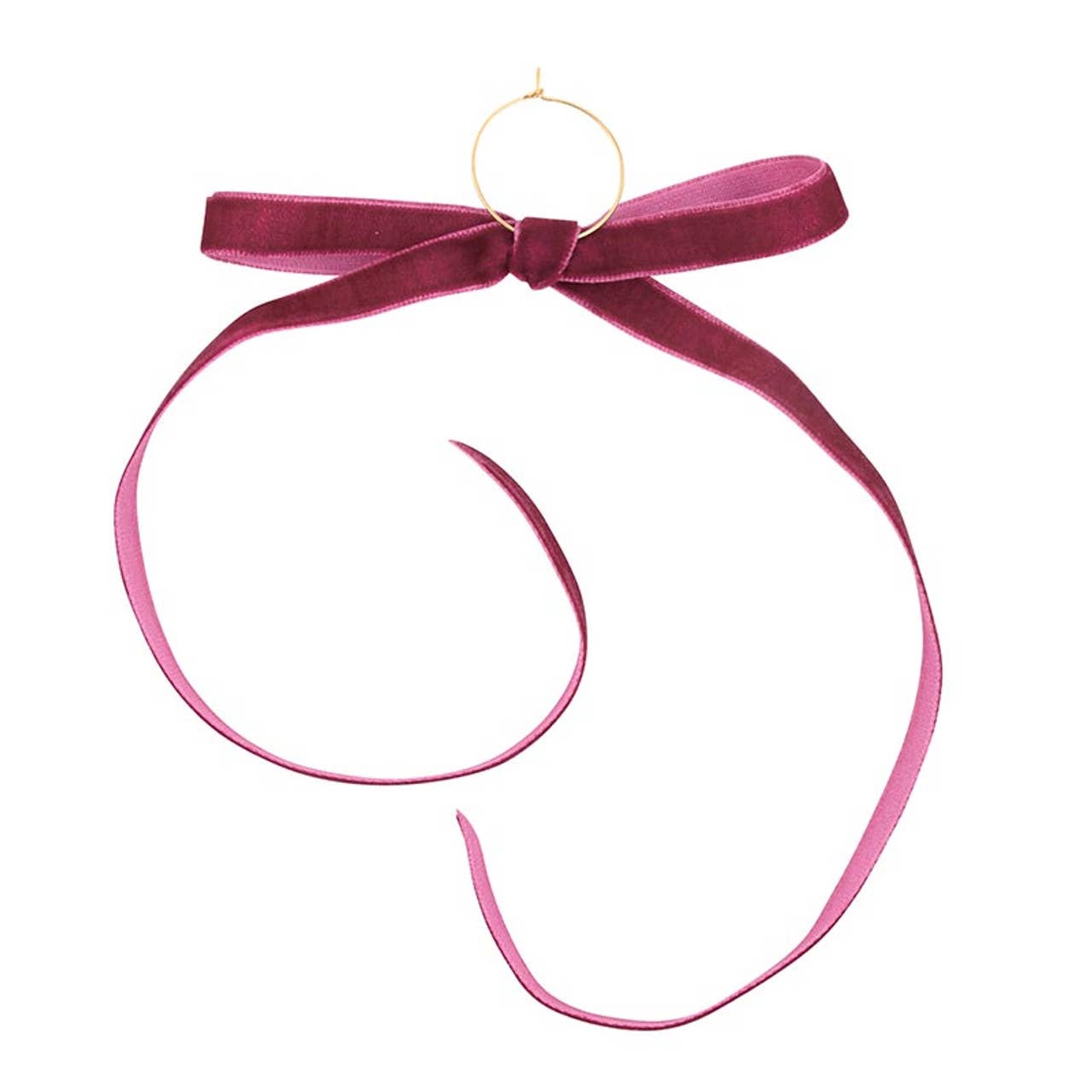 Velvet Bow Wine Charms - Moroccan - Set of 6: Material