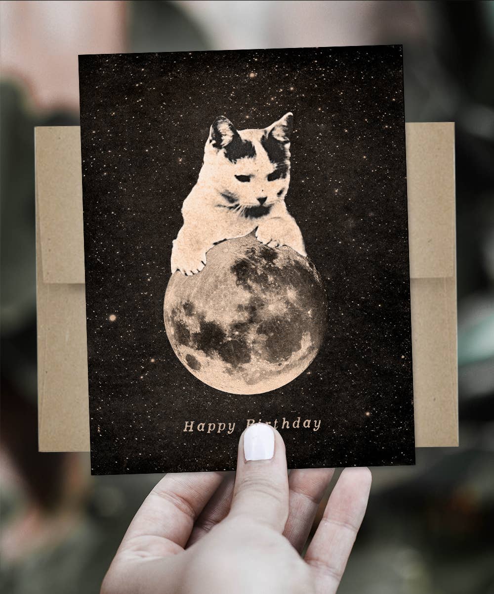 Happy Birthday Mooncat 2 Card