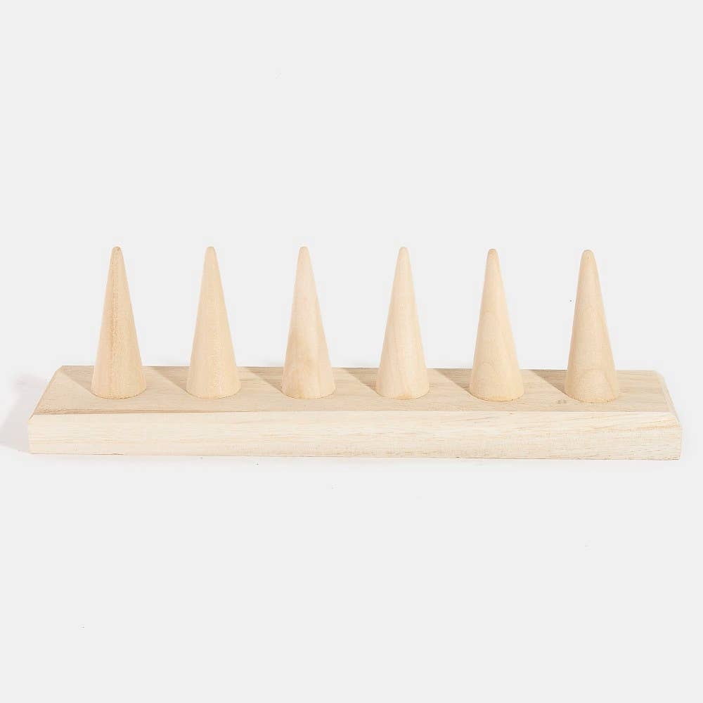 Wooden Ring Mount Display: WOOD