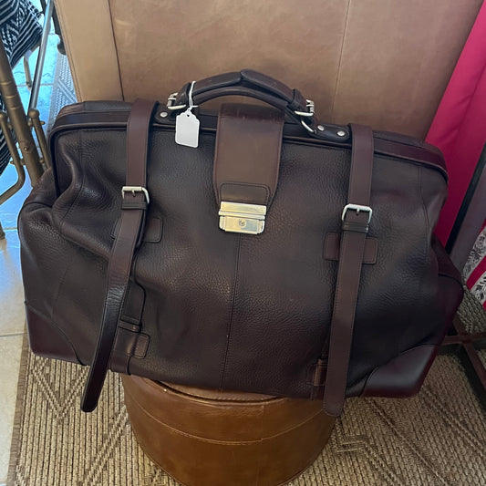 Leather Weekender