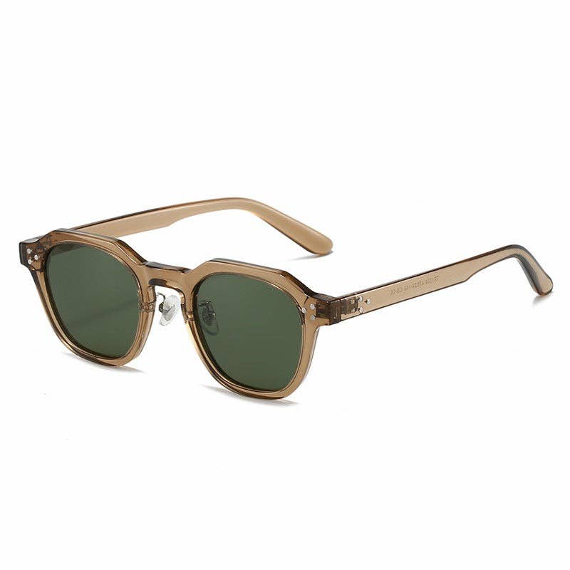 Retro Polarized UV Protection Round Sunglasses DP25D958: C1